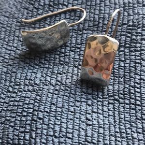 😻3/$50 Silpada hammered silver earrings